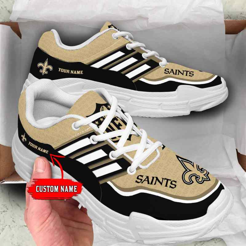 New Orleans Saints Personalized Chunky Sneakers