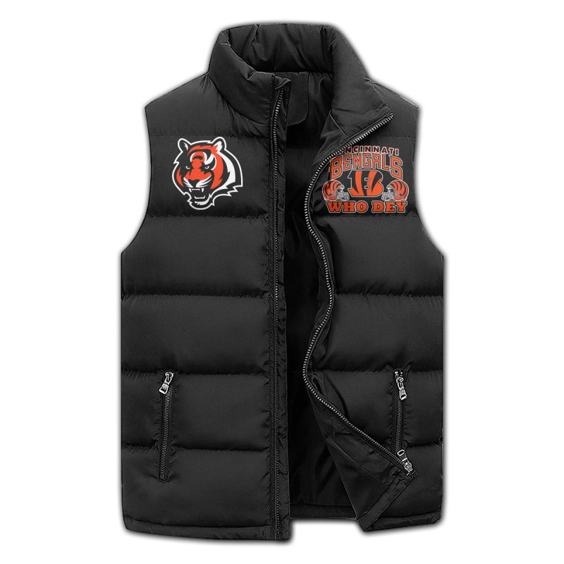 Cincinnati Bengals Puffer Jacket Front View