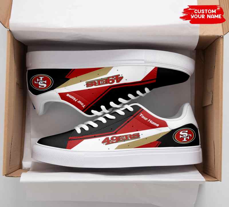 Custom Sneakers for 49ers Fans