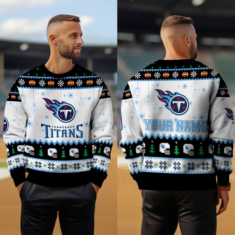 Tennessee Titans Ugly Christmas Sweater - MK Outdoor4