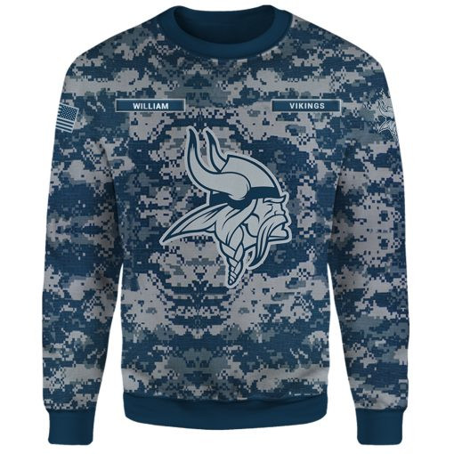 Minnesota Vikings Personalized All Over Printed Sweater Seasonal Look