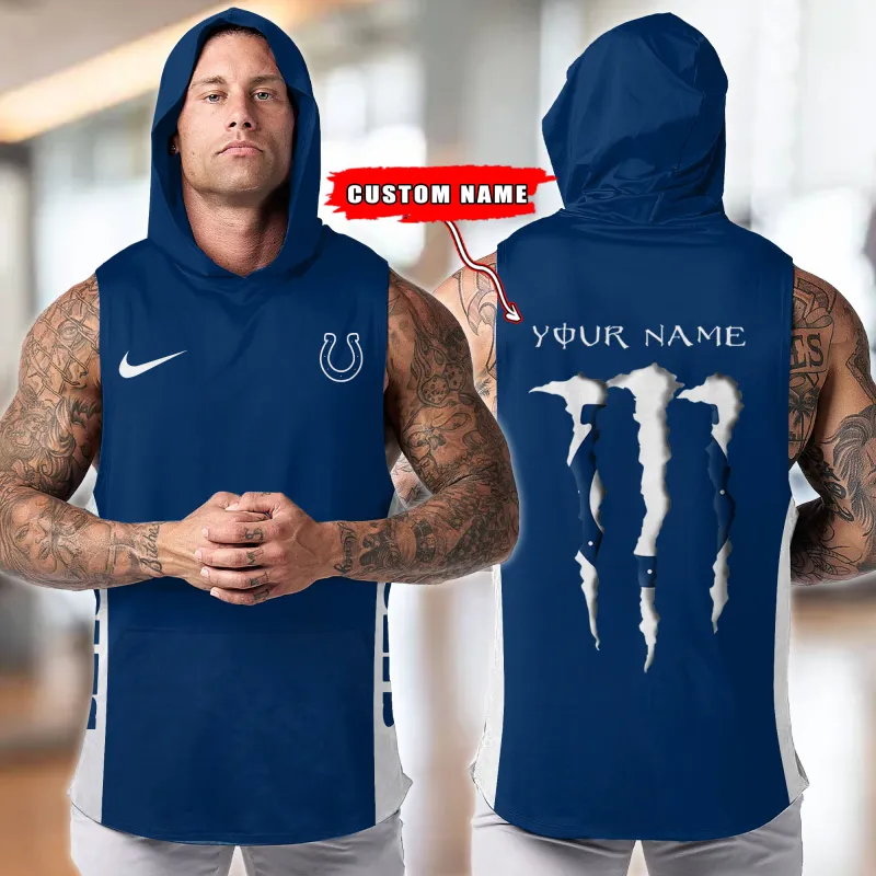 Indianapolis Colts Hooded Tank Top Front View