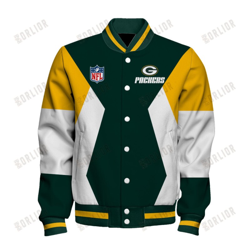 Green Bay Packers Varsity Jacket Back