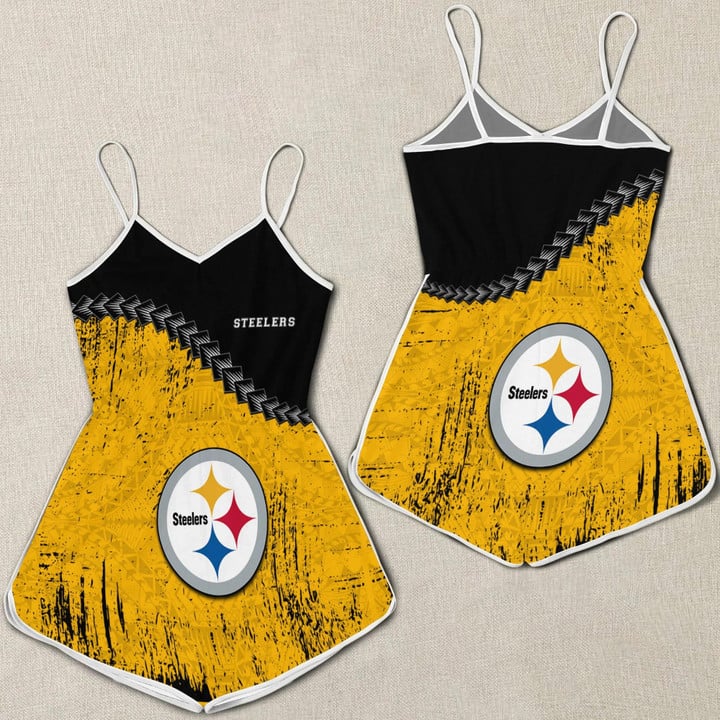 Pittsburgh Steelers 3D Printed Women's Romper Jumpsuit