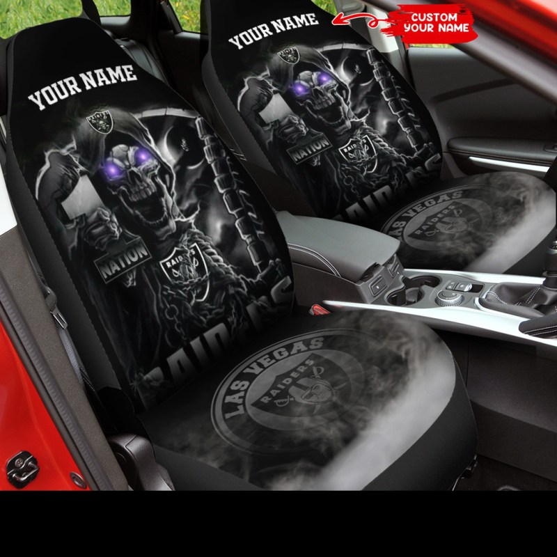 Las Vegas Raiders Personalized Car Seat Covers
