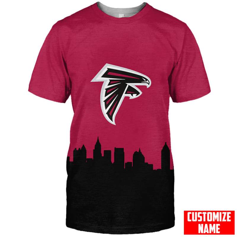 Atlanta Falcons Personalized T-Shirt Front View