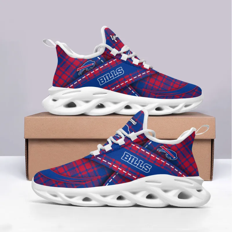 Buffalo Bills Yezy Running Sneakers Side View