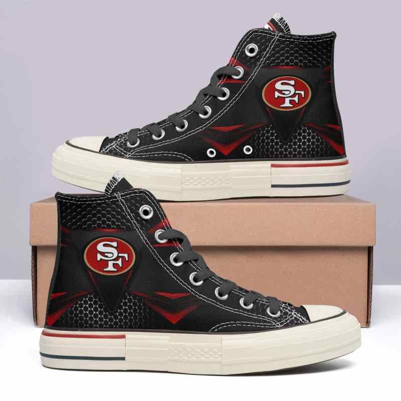 San Francisco 49ers High Top Canvas Shoes