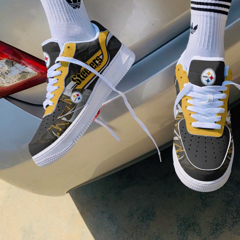 Pittsburgh Steelers AF1 Shoes Side View