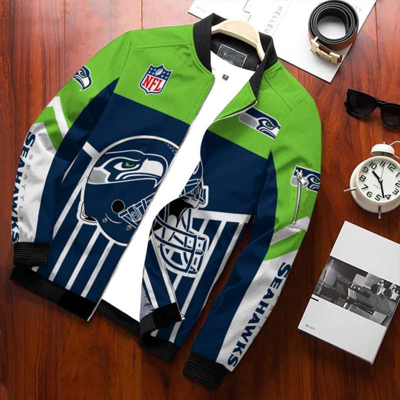 Stylish View of the Seattle Seahawks Bomber Jacket