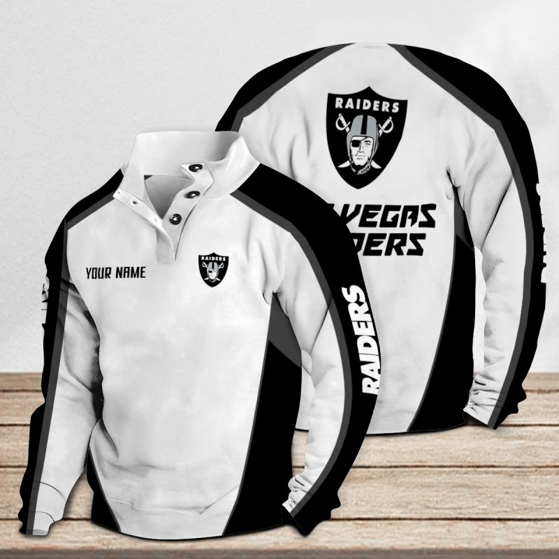 Las Vegas Raiders Casual Colorful Stand Collar Sweatshirt