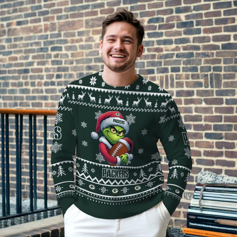 Green Bay Packers Ugly Christmas Sweater - MK Outdoor2