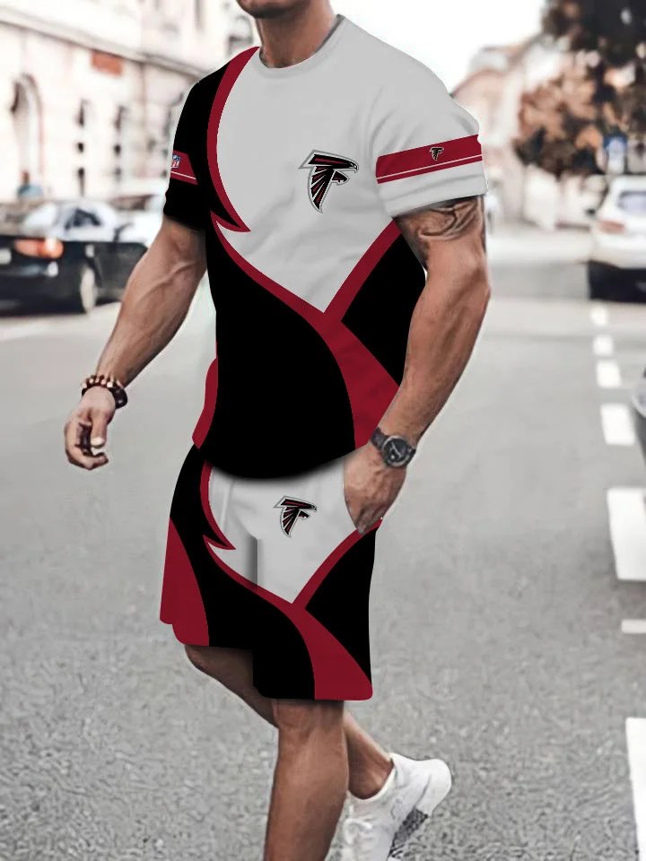 Atlanta Falcons T-shirt and Shorts AZTS241 1 Atlanta Falcons T-shirt and Shorts
