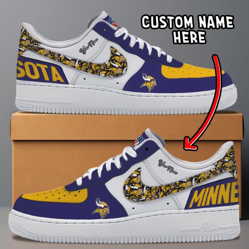 Minnesota Vikings Personalized AF1-1 Shoes