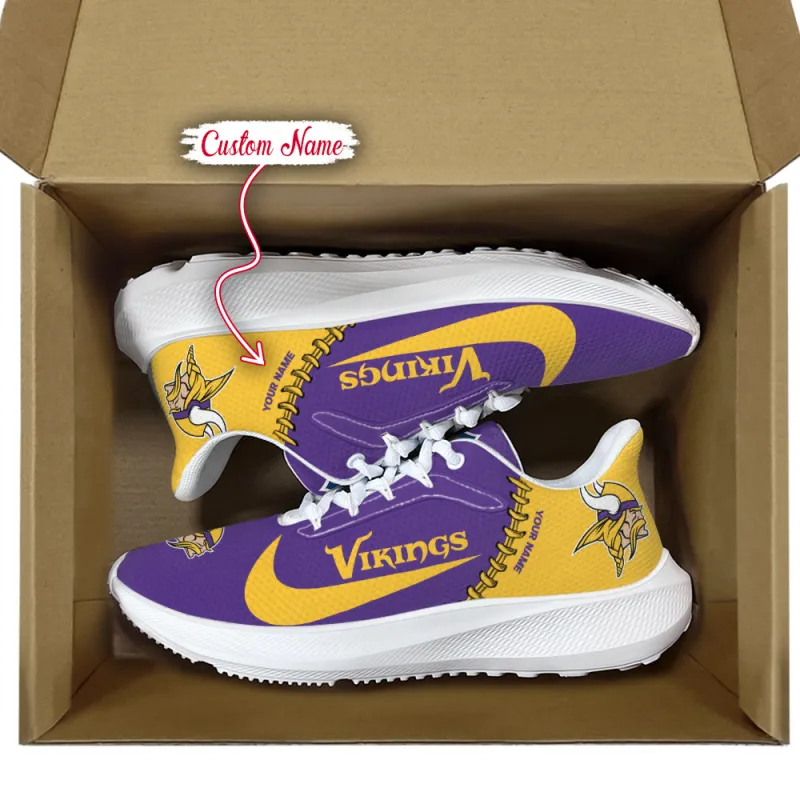 Minnesota Vikings Running Shoes from different angle
