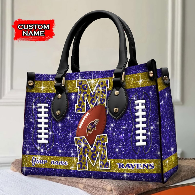 Baltimore Ravens Leather Hand Bag 2