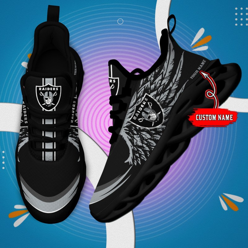Las Vegas Raiders Personalized Yeezy Running Sneakers