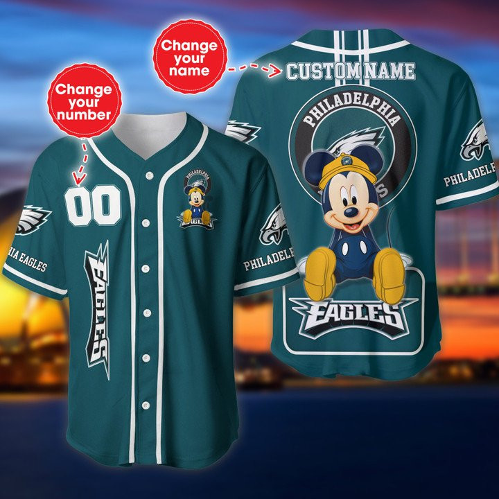 Philadelphia Eagles Baseball Jersey