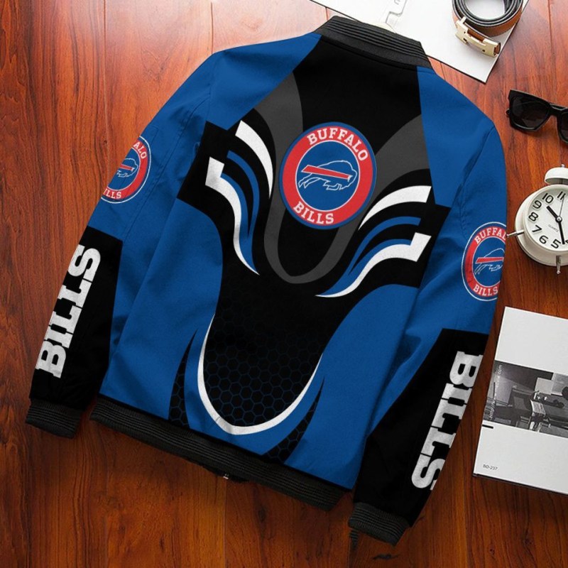 Buffalo Bills Bomber Jacket Back View