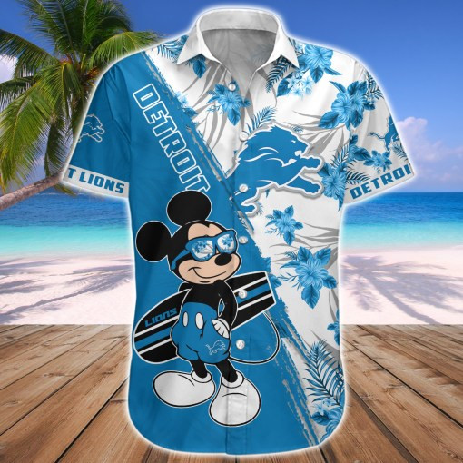 Detroit Lions Button Shirt Back View