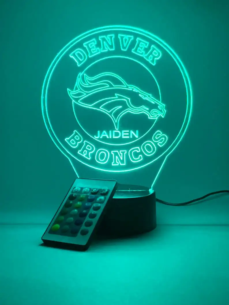 Customizable NFL Lamp