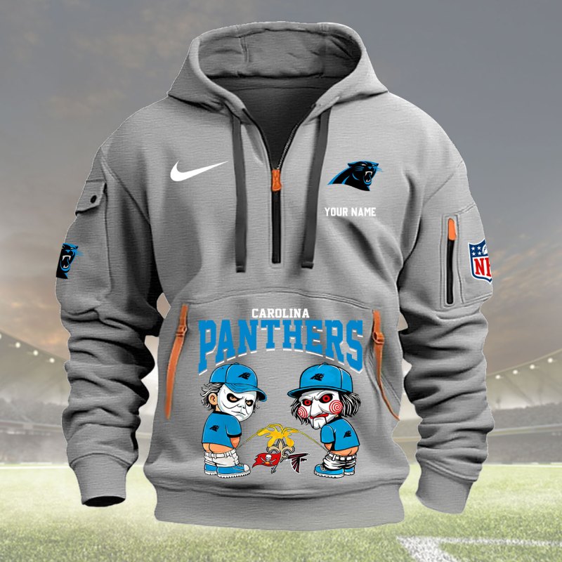 Light Gray Carolina Panthers Hoodie