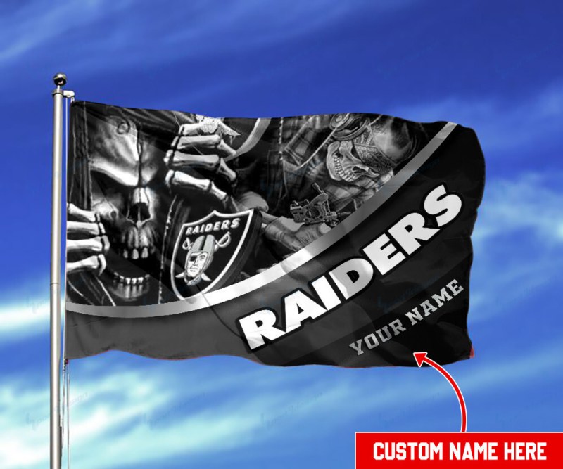 Las Vegas Raiders Personalized Flag