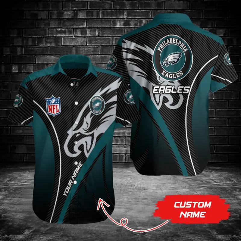 Sizing Chart for Philadelphia Eagles Button Shirt
