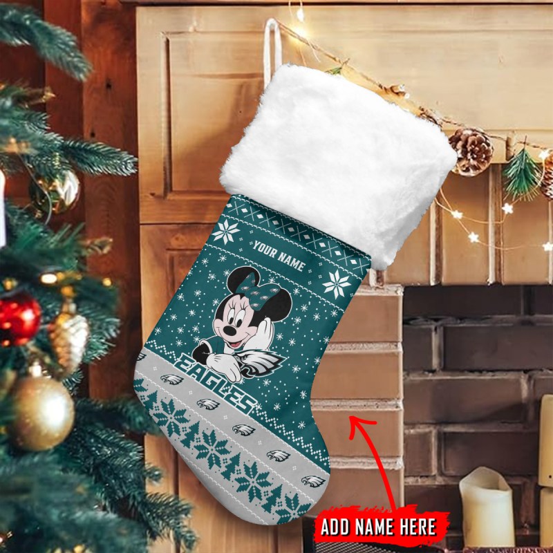 Personalized Philadelphia Eagles Christmas Socks