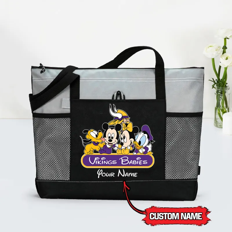 Minnesota Vikings Tote Bag Grey