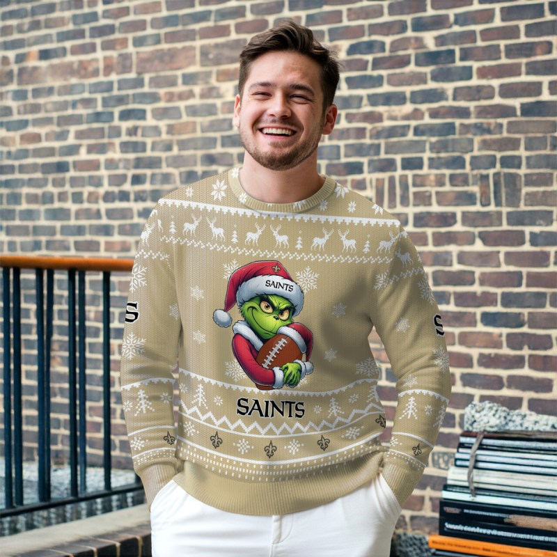 New Orleans Saints Ugly Christmas Sweater 4