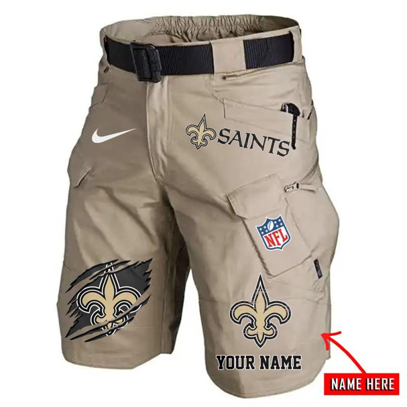 Front Pockets Shorts New Orleans Saints