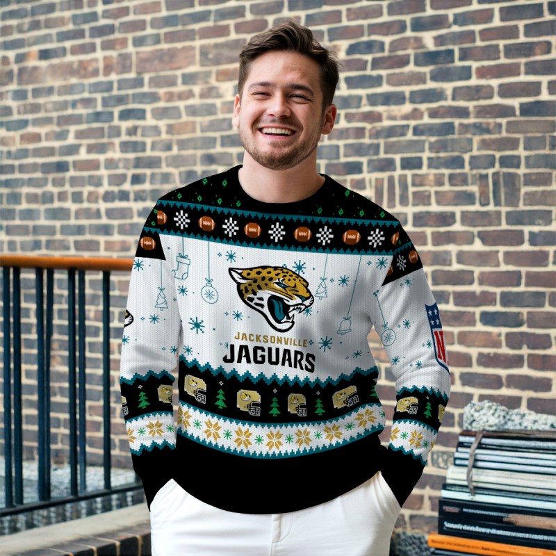 Jacksonville Jaguars Premium Ugly Christmas Sweater - Outdoor