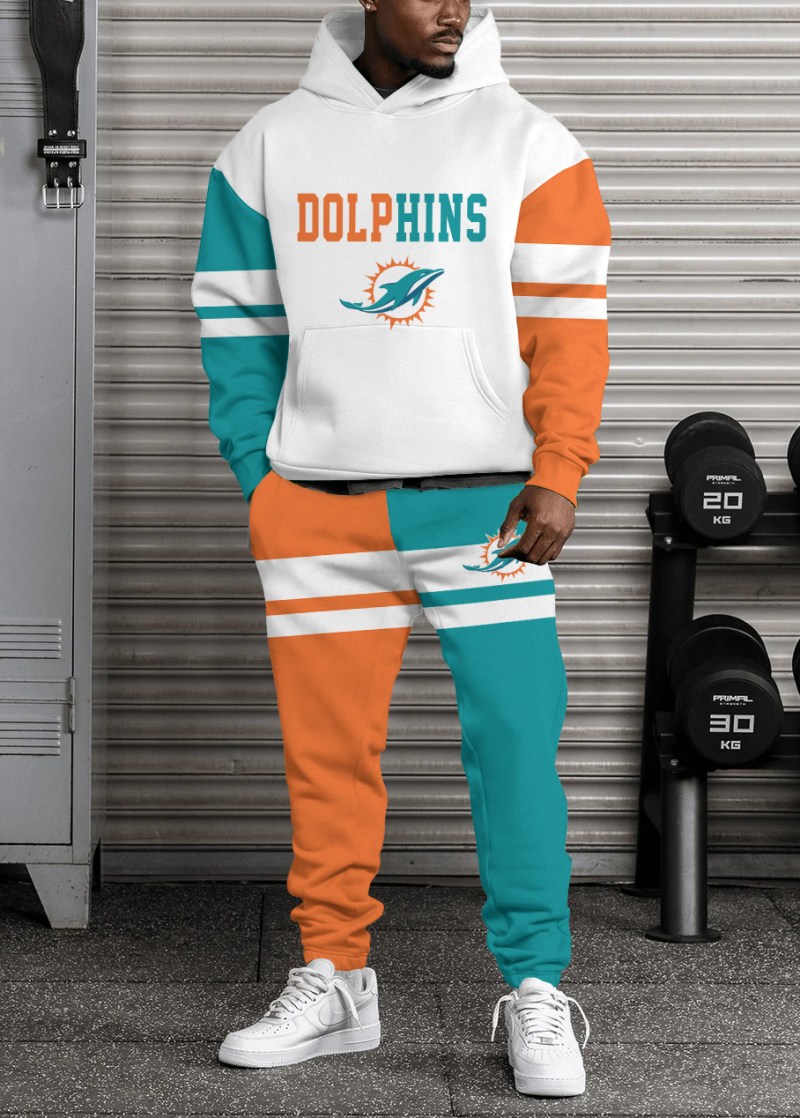 Miami Dolphins Combo Pullover Hoodie and Sweatpants