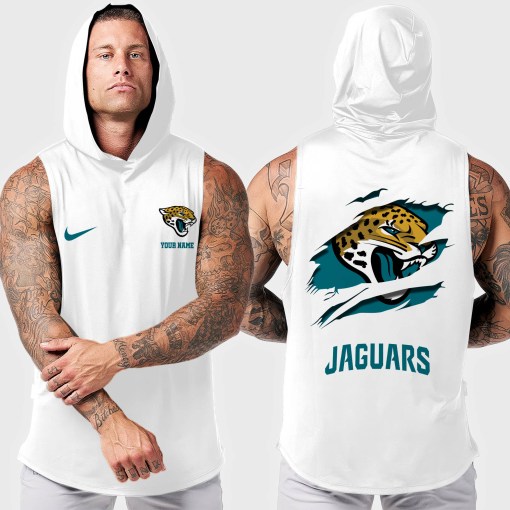 Jacksonville Jaguars Men's Workout Hooded Tank Top