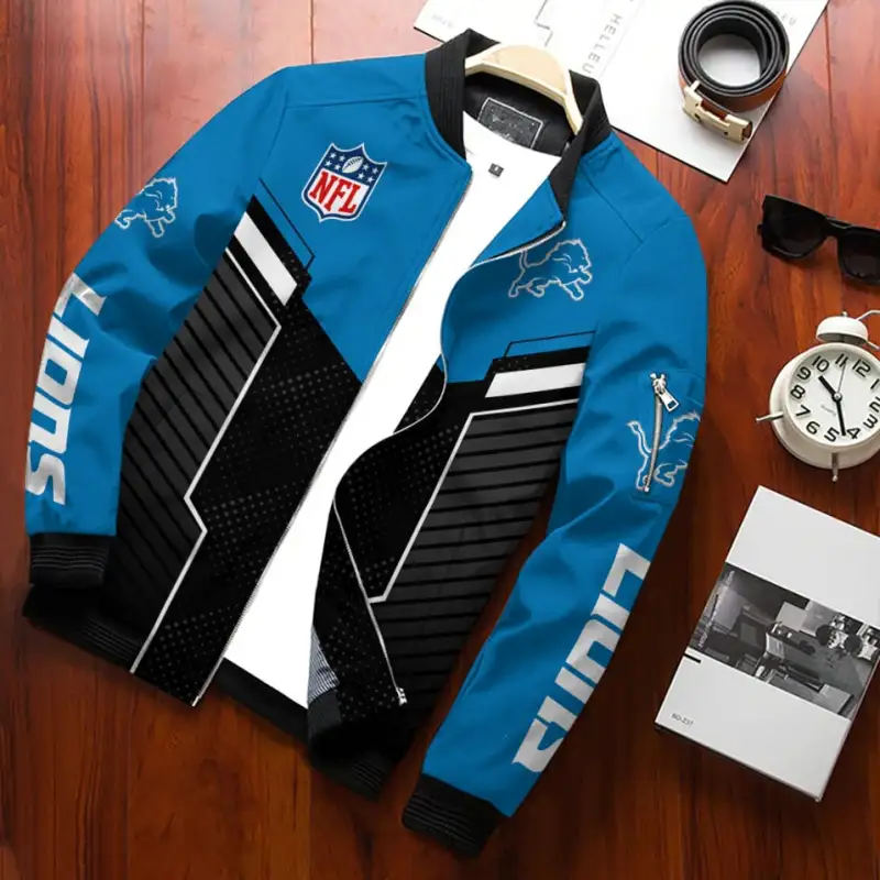Detroit Lions Bomber Jacket Details