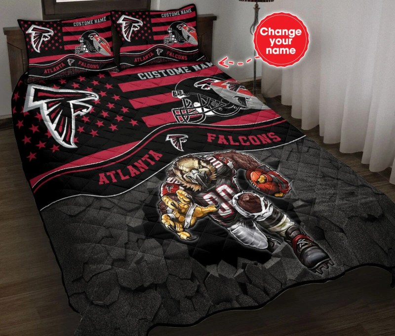 Atlanta Falcons Personalized Quilt Set
