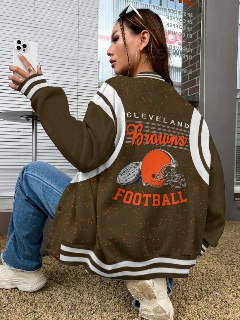 Cleveland Browns Varsity Jacket Back
