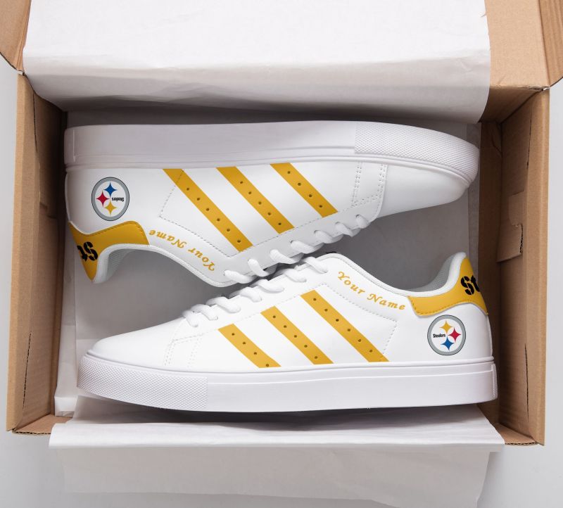 Pittsburgh Steelers Custom Sneakers Side View
