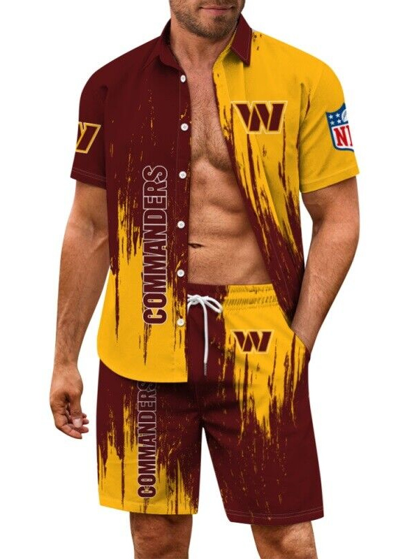 Washington Commanders Hawaiian Shirt and Shorts