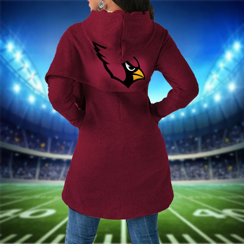 Arizona Cardinals Women Irregular Hoodie