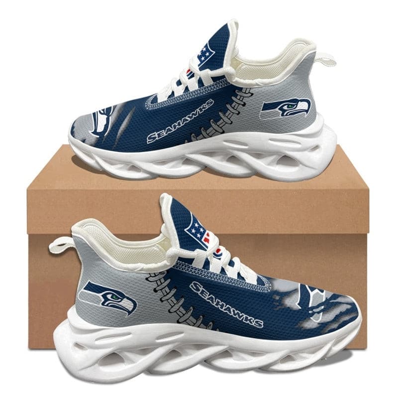 Seattle Seahawks Sneakers - 3D Max Soul Shoes