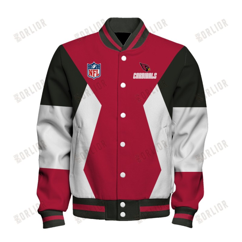 Arizona Cardinals Varsity Jacket Back