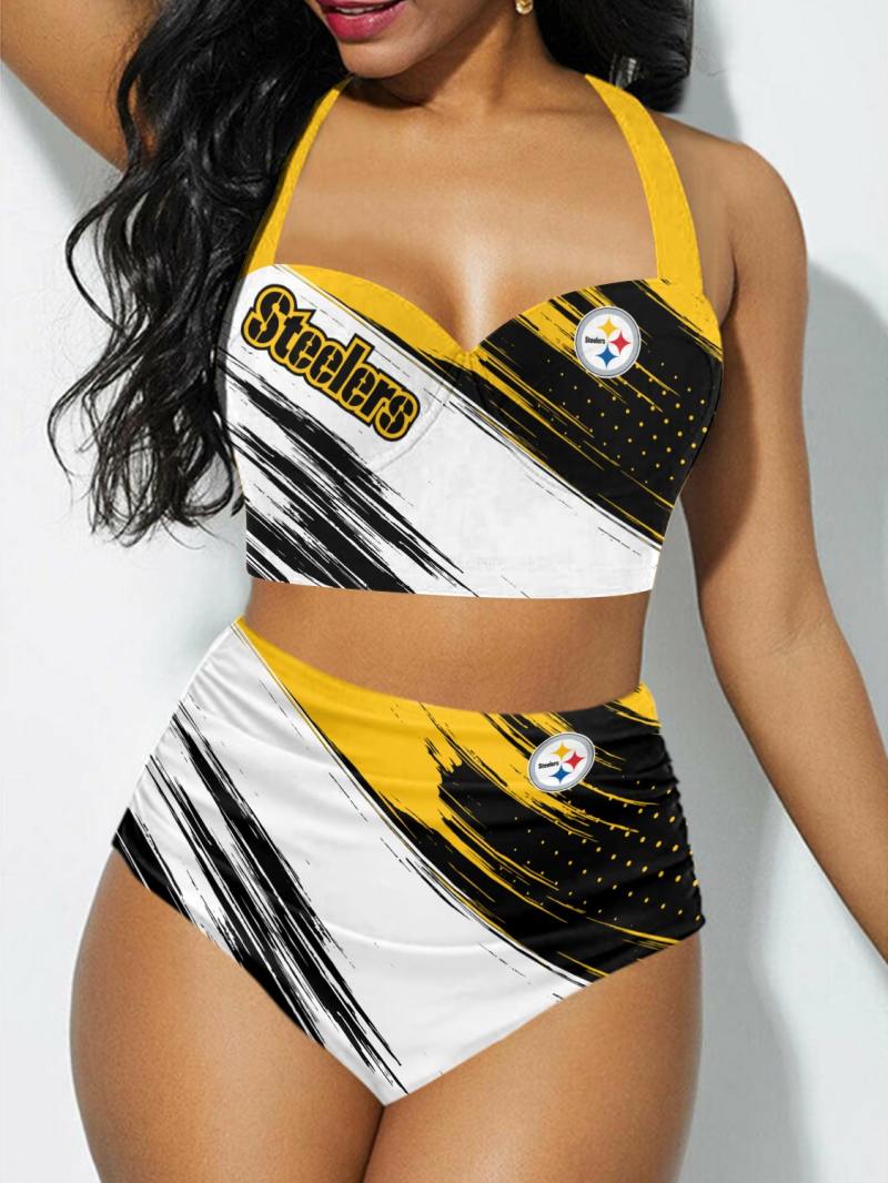 Pittsburgh Steelers Sexy Print Bikini Swimsuit - Image 1