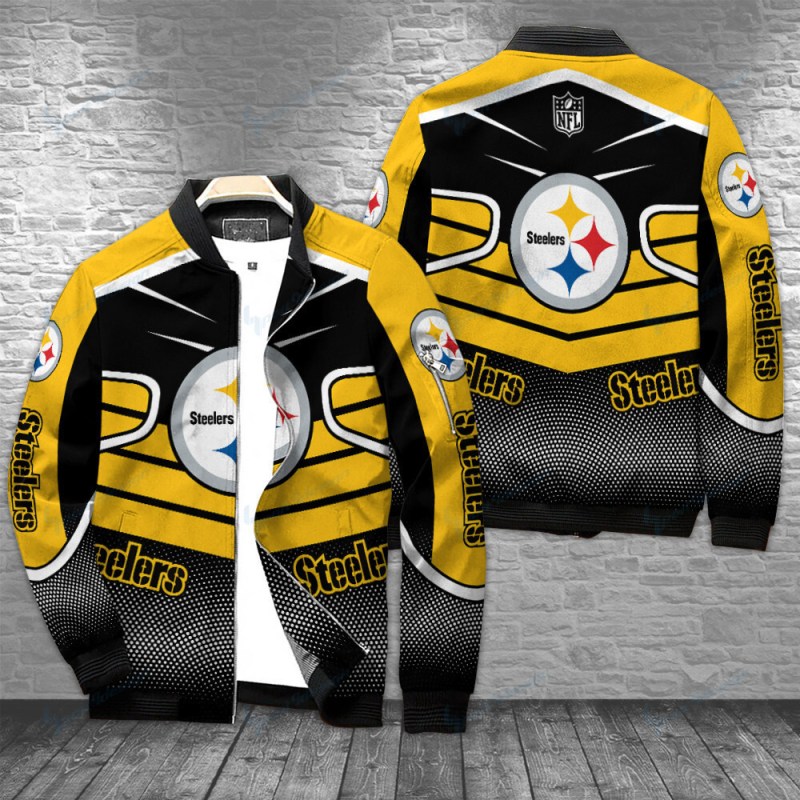 Pittsburgh Steelers Bomber Jacket Front View