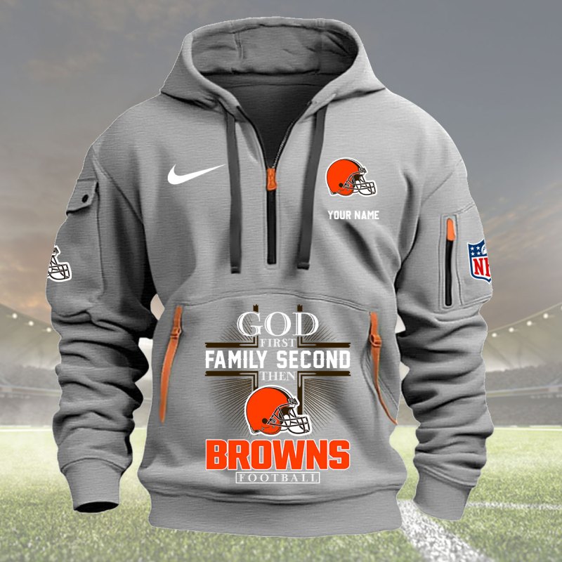 Cleveland Browns Gray Hoodie