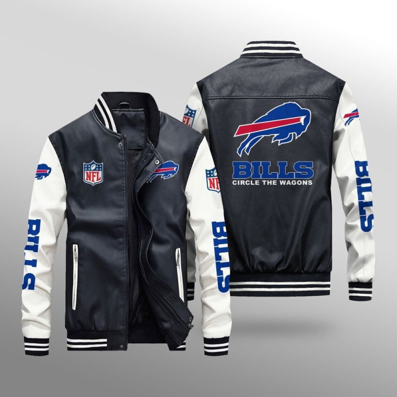 Buffalo Bills Leather Bomber Jacket