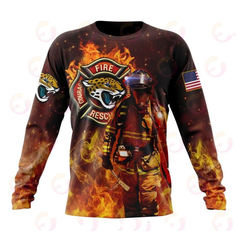 Jacksonville Jaguars Firefighters Hoodie 3