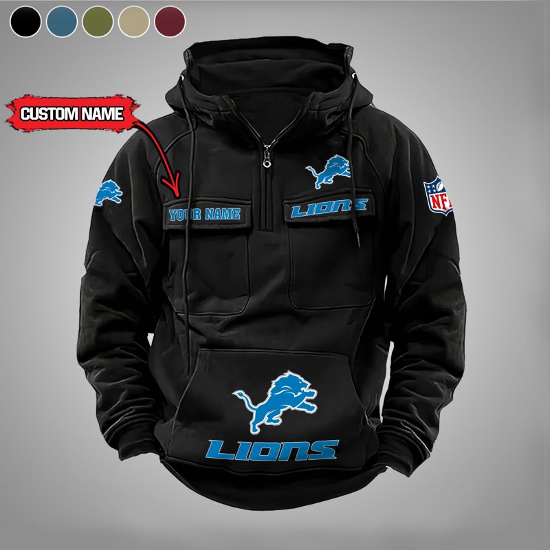 Detroit Lions Hoodie Black