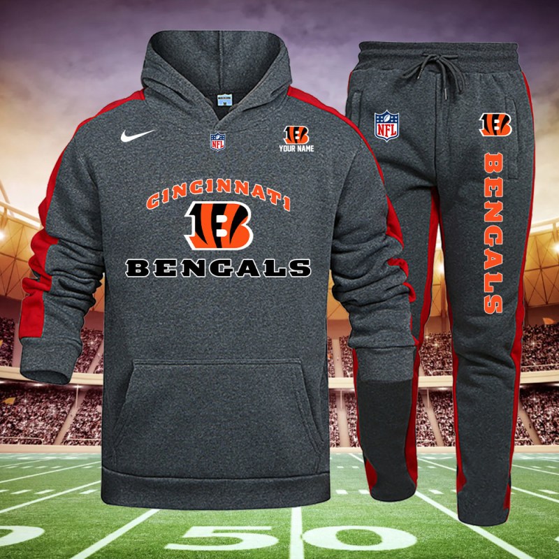 Cincinnati Bengals Hoodie and Sweatpants Set Side View